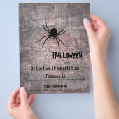Halloween Spinnenfeest Flyer (Hand)