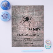 Halloween Spinnenfeest Flyer (Enkel)