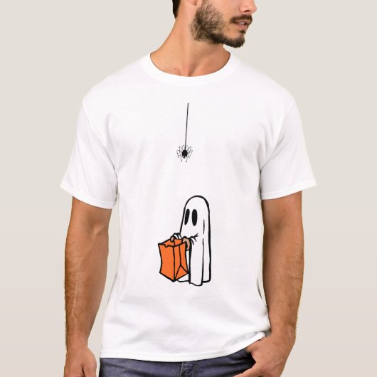 Halloween spinnenjacht T-Shirt (Voorkant)