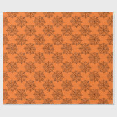 Halloween Spinnennetz orange Cadeaupapier (Vlak)