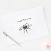 Halloween Spinnensticker Ronde Sticker (Envelop)