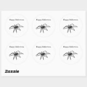 Halloween Spinnensticker Ronde Sticker (Vel)