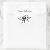 Halloween Spinnensticker Ronde Sticker (Tas)
