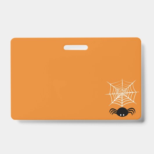 Halloween Spinnenweb Badge (Voorzijde)
