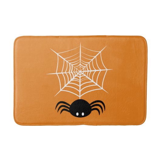 Halloween Spinnenweb Badmat (Voorkant)