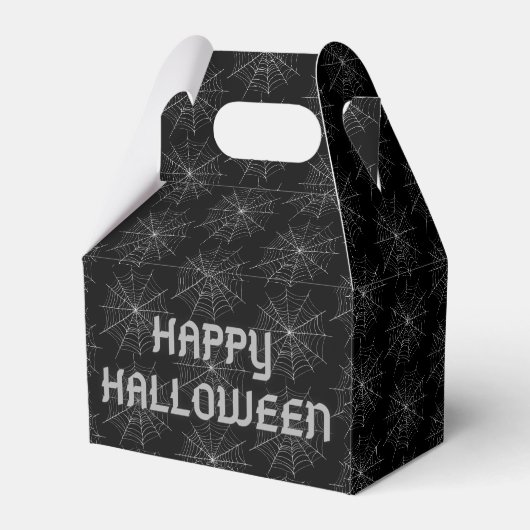Halloween Spinnenweb Bedankdoosjes (Voorkant Zijde)