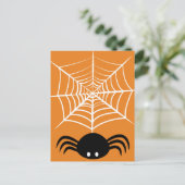 Halloween Spinnenweb Briefkaart (Staand voorkant)