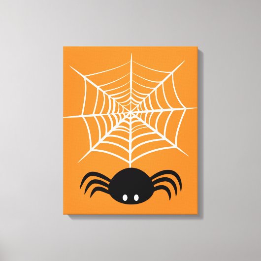 Halloween Spinnenweb  Canvas Afdruk (Voorkant)