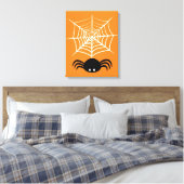 Halloween Spinnenweb  Canvas Afdruk (Insitu (Slaapkamer))