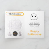 Halloween Spinnenweb Doolhof Activiteit voor Kinde Kaart (Binnen)