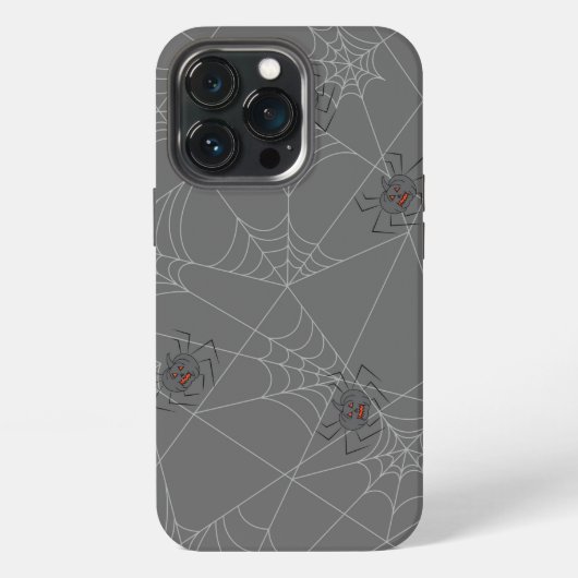 Halloween spinnenweb en pompoenen   iPhone hoesje (Achterkant)