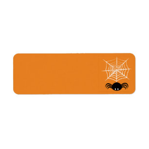 Halloween Spinnenweb Etiket