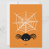Halloween Spinnenweb Feestdagenkaart (Achterkant)