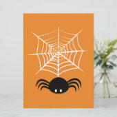 Halloween Spinnenweb Feestdagenkaart (Staand voorkant)