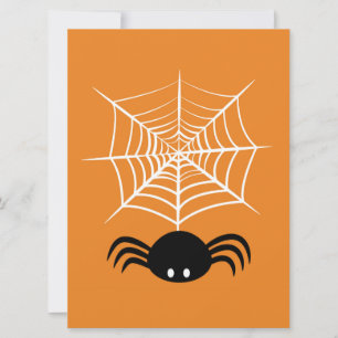 Halloween Spinnenweb Feestdagenkaart