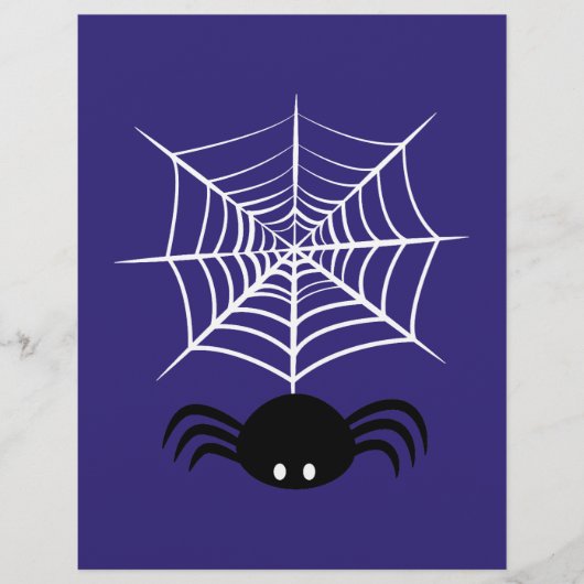 Halloween Spinnenweb  Flyer (Voorkant)