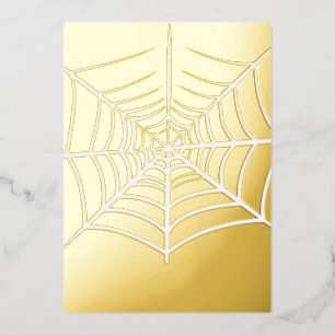 Halloween Spinnenweb Folie Uitnodiging