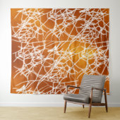 Halloween Spinnenweb Foto Achtergrond Tapijt Wandkleed (In Situ (horizontaal))