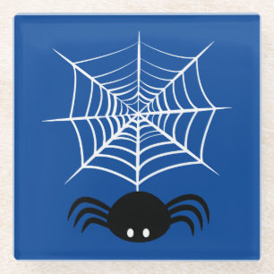 Halloween Spinnenweb Glazen Onderzetter