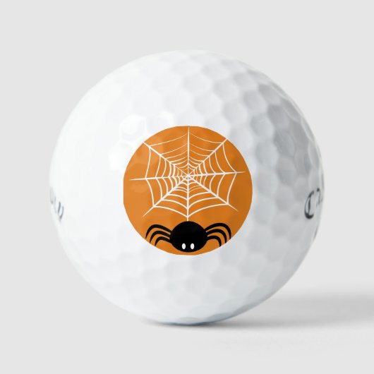Halloween Spinnenweb Golfballen (Voorkant)