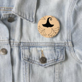 Halloween spinnenweb heksen pet badge ronde button 5,7 cm (In situ)