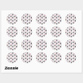 Halloween Spinnenweb Heksenhoed Rond Ronde Sticker (Vel)