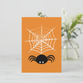 Halloween Spinnenweb Kaart (Staand voorkant)