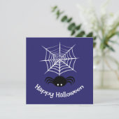Halloween Spinnenweb Kaart (Staand voorkant)