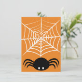 Halloween Spinnenweb Kaart (Staand voorkant)
