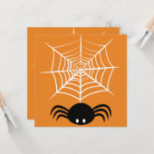 Halloween Spinnenweb Kaart (Voorkant / Achterkant in situ)
