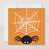 Halloween Spinnenweb Kaart (Voorkant)