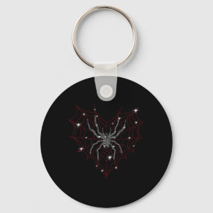 Halloween Spinnenweb Kostuum Cute Hart Spinnenweb Sleutelhanger