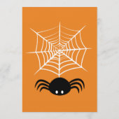 Halloween Spinnenweb  Menu (Achterkant)