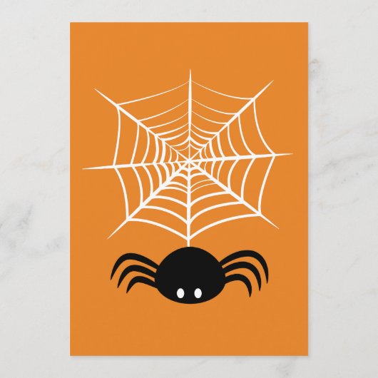 Halloween Spinnenweb Menu (Achterkant)