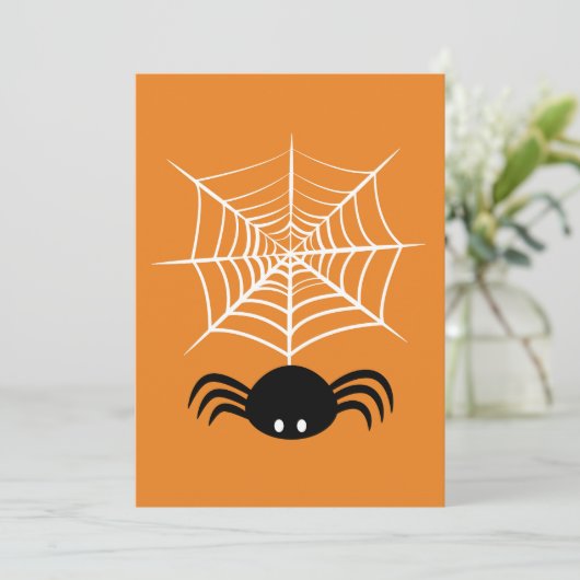 Halloween Spinnenweb Menu (Staand voorkant)