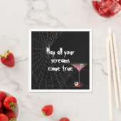 Halloween Spinnenweb Met Oogbal Martini Servet (Insitu)