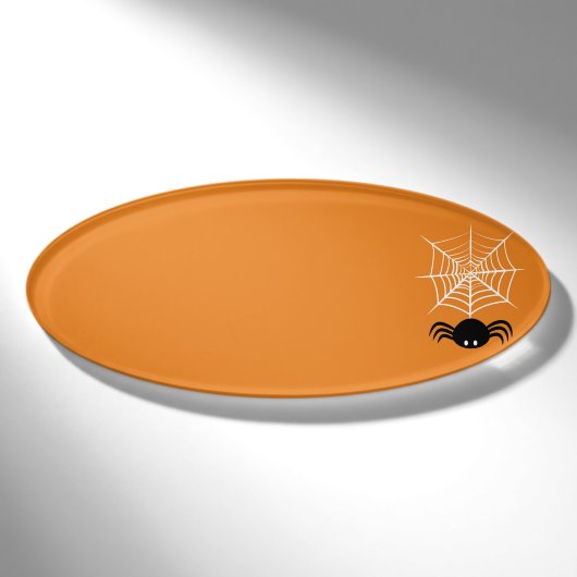 Halloween Spinnenweb Naambadge (Voorkant)