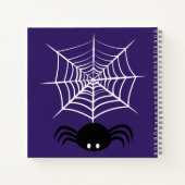 Halloween Spinnenweb  Notitieboek (Achterkant)