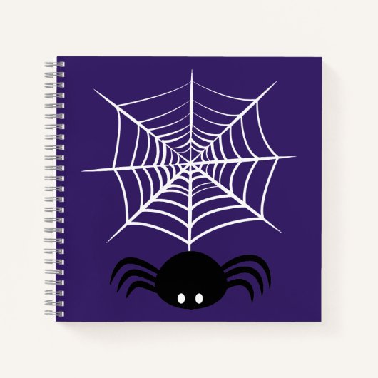 Halloween Spinnenweb  Notitieboek (Voorkant)