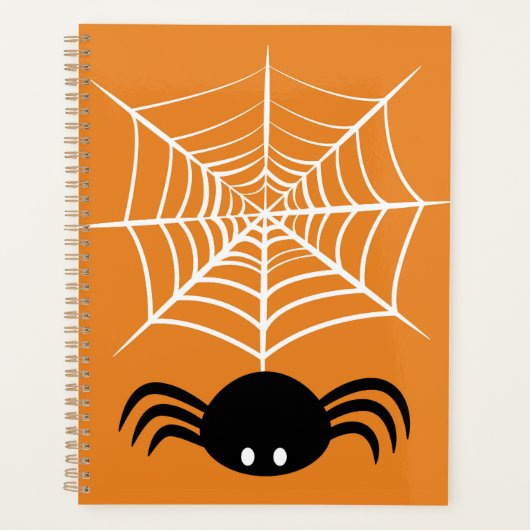 Halloween Spinnenweb Planner (Voorkant)