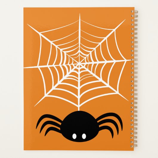 Halloween Spinnenweb Planner (Achterkant)