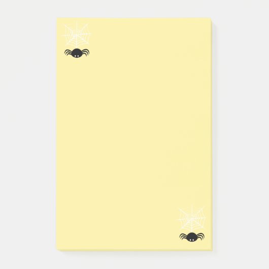 Halloween Spinnenweb Post-it® Notes (Voorkant)