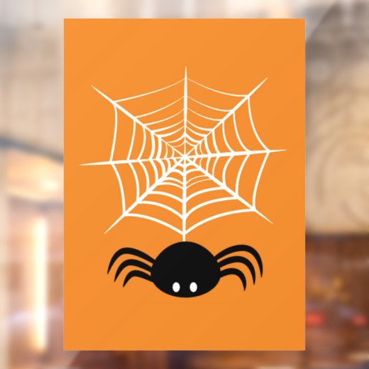Halloween Spinnenweb Raamsticker (Vel 2)