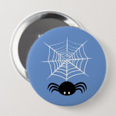 Halloween Spinnenweb Ronde Button 4,0 Cm (Voorkant /achterkant)