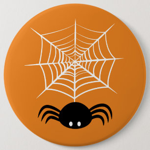 Halloween Spinnenweb Ronde Button 6,0 Cm