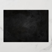 Halloween Spinnenweb Roze Goud Folie Uitnodiging (Achterkant)