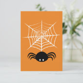 Halloween Spinnenweb Save The Date (Staand voorkant)