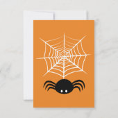 Halloween Spinnenweb Save The Date (Achterkant)