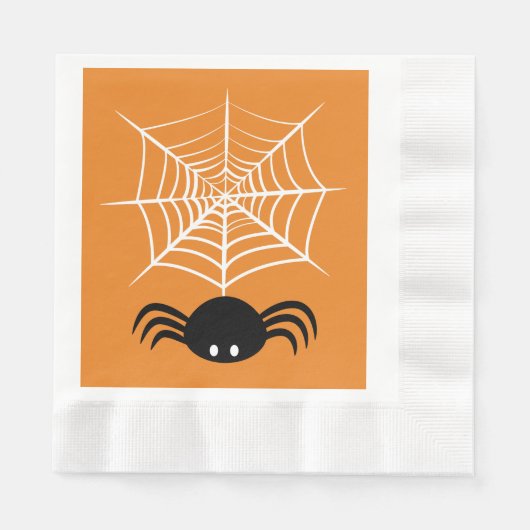 Halloween spinnenweb servet (Voorkant)