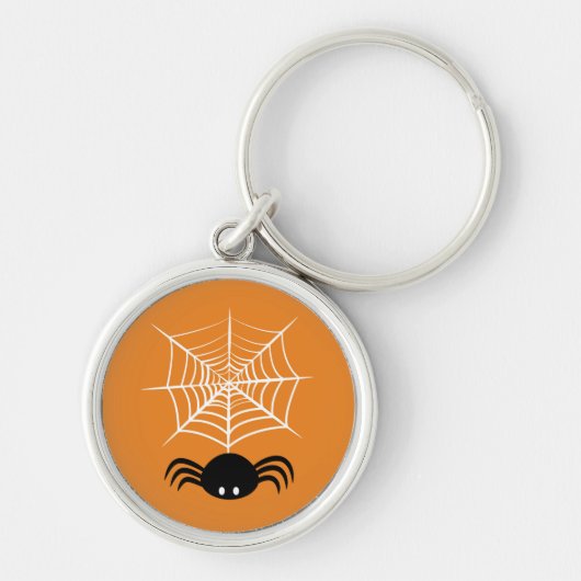 Halloween Spinnenweb Sleutelhanger (Voorkant)